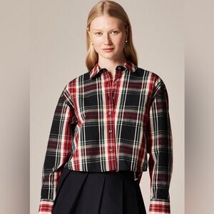 J Crew Etienne Cropped Shirt